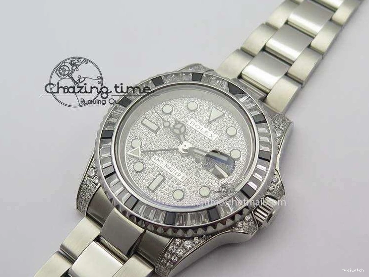 On SS 116759 Bp-Maker A3186 Dial Diamond GMT-Master II Black Crystal Ruby Bracelet SS 0403